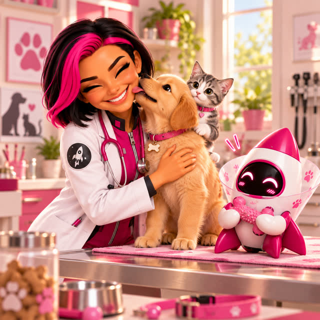 A Diffy como veterinária